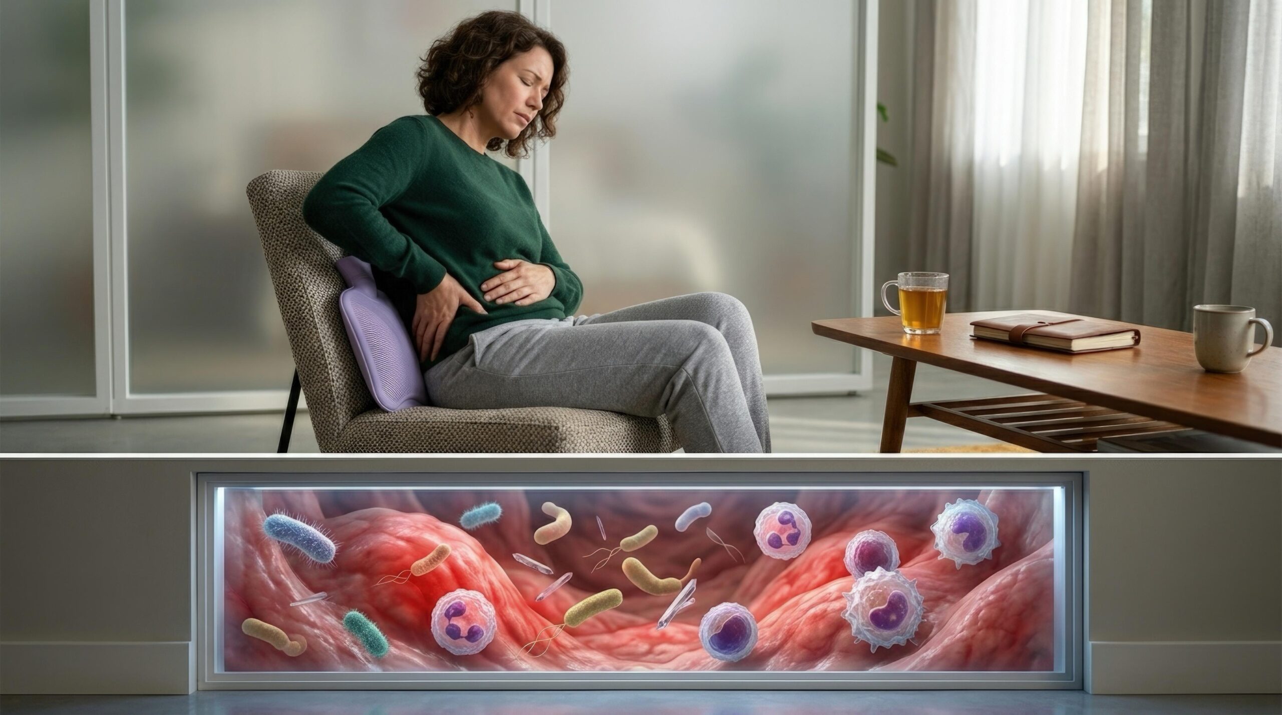 Woman experiencing recurrent urinary tract infection discomfort